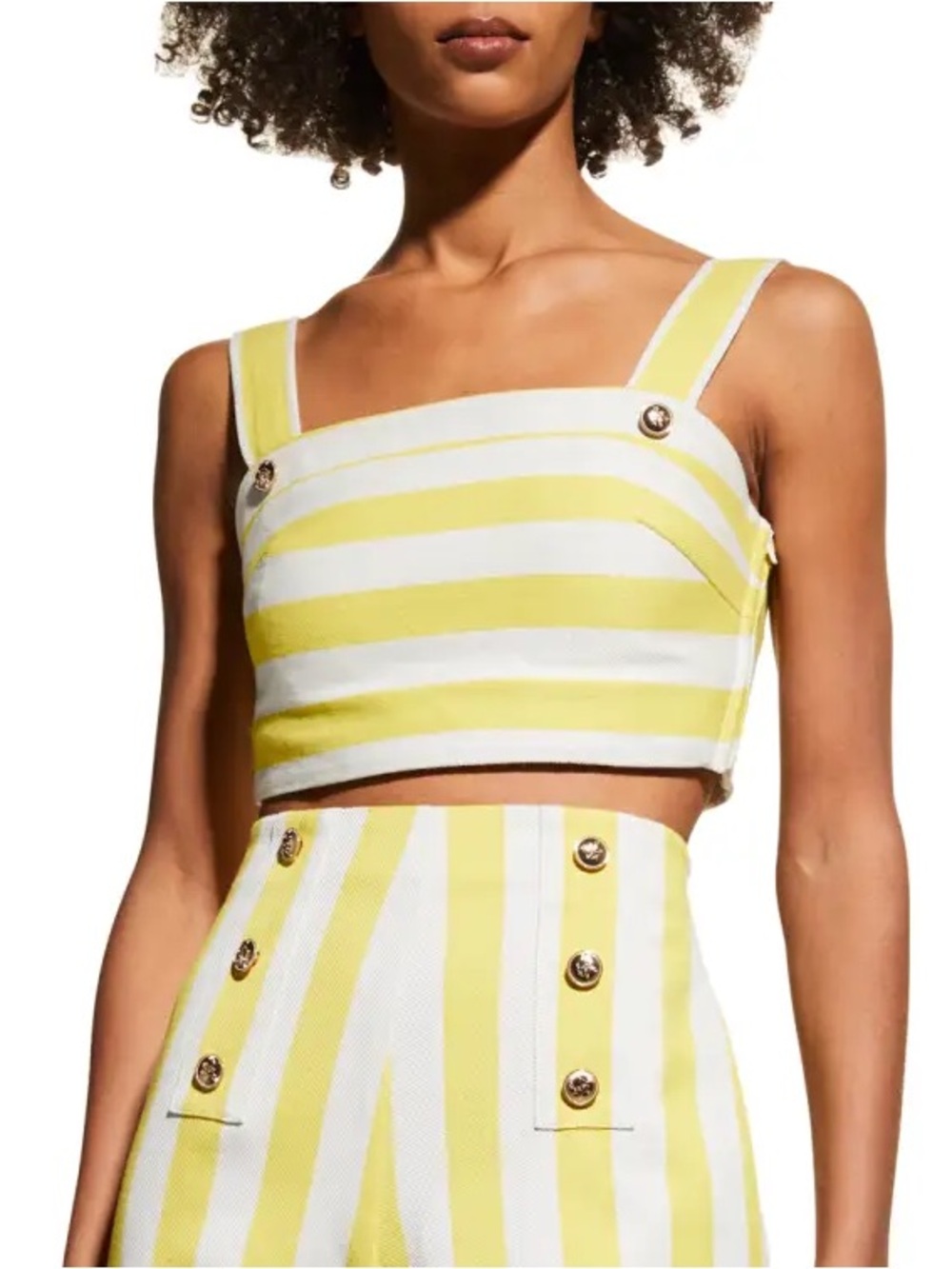 NWT Miguelina Isabella Italian cotton crop top size S *final price